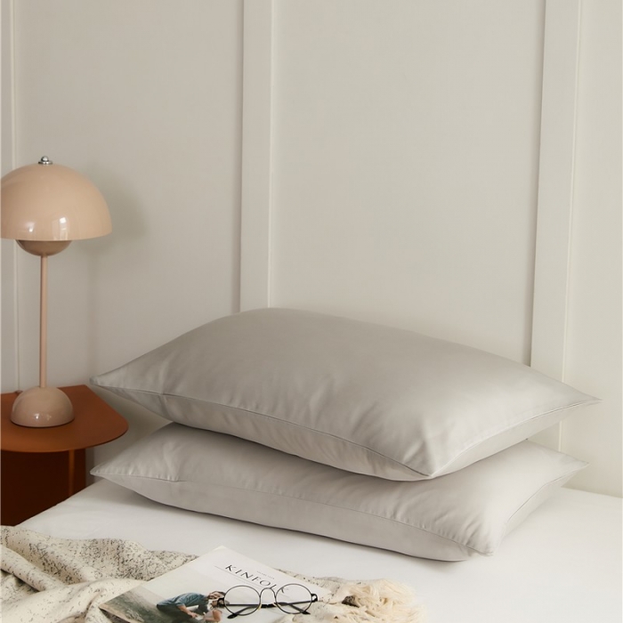 91家纺网 家纺一手货源 找家纺 新款60支天丝单品系列-枕套光泽灰