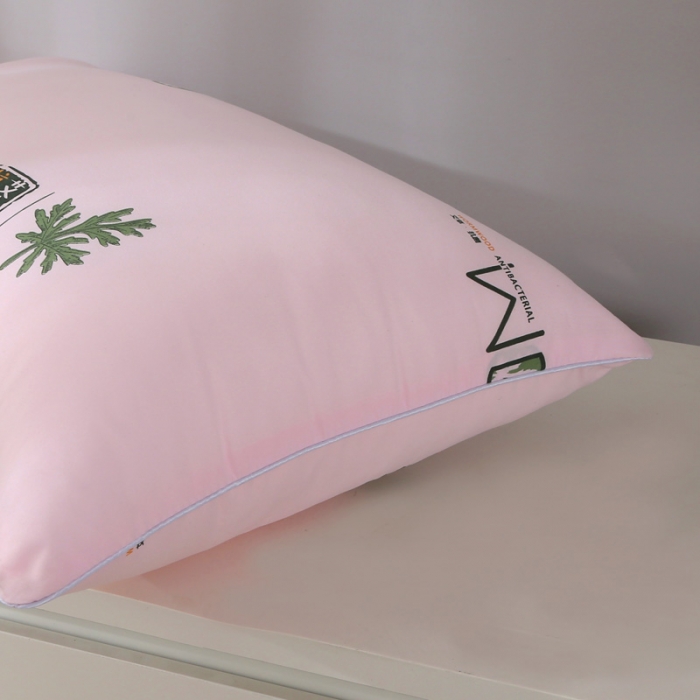 91家纺网 家纺一手货源 找家纺 锦绣万家 直播跑量赠品礼品艾草枕头磨毛枕芯 粉色