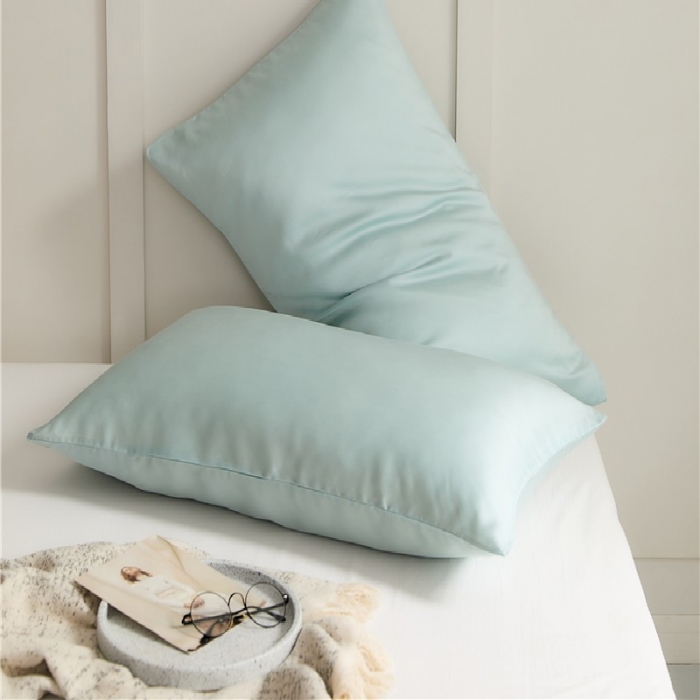 91家纺网 家纺一手货源 找家纺 新款60支天丝单品系列-枕套三原青