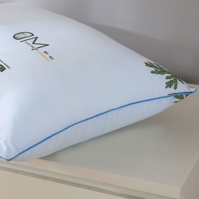 91家纺网 家纺一手货源 找家纺 总锦绣万家 直播跑量赠品礼品艾草枕头磨毛枕芯 蓝色