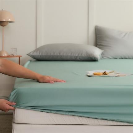 新款60支天丝单品系列-床笠薄荷绿