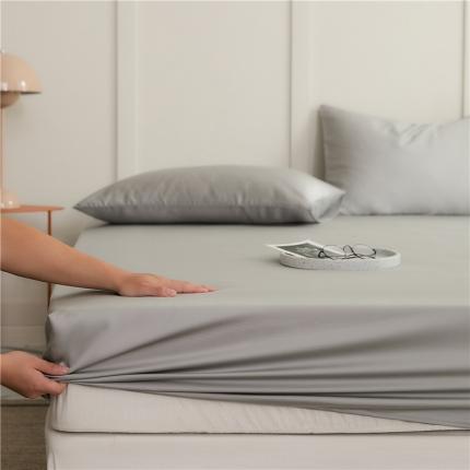 新款60支天丝单品系列-床笠光泽灰