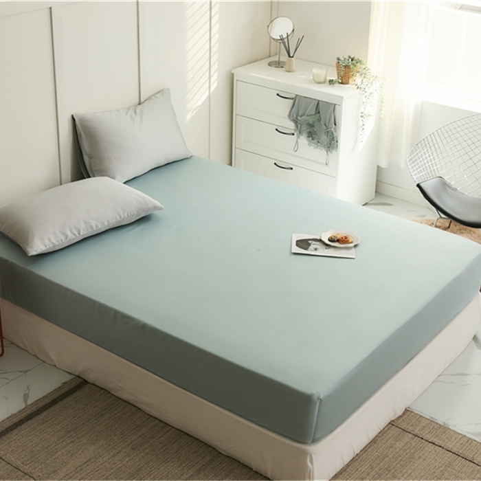 91家纺网 家纺一手货源 找家纺 新款60支天丝单品系列-床笠三原青