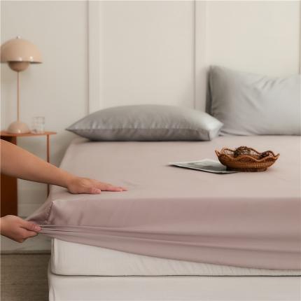 新款60支天丝单品系列-床笠洋气粉