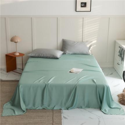 新款60支天丝单品系列-床单薄荷绿