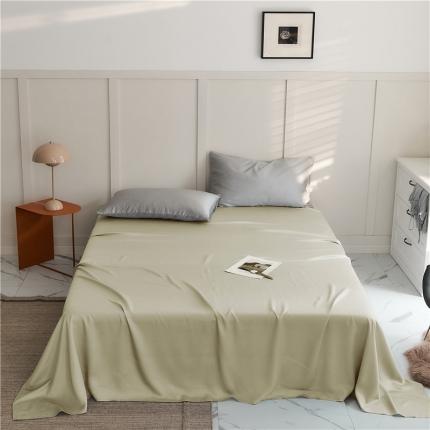 新款60支天丝单品系列床单芥末卡其