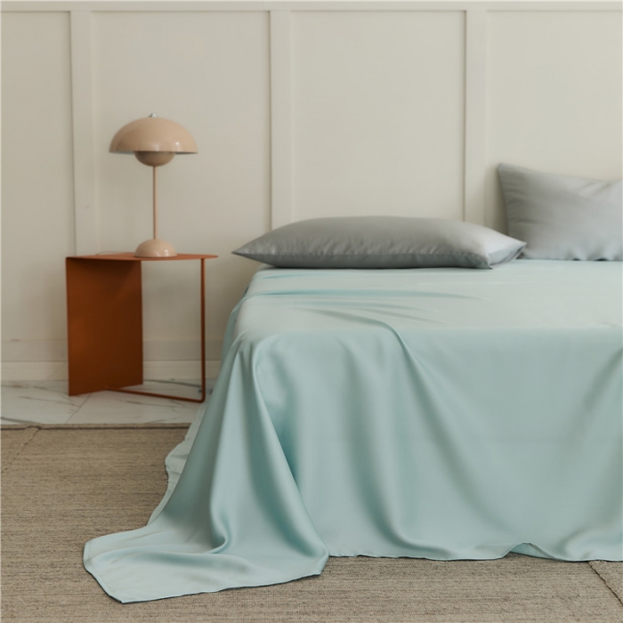 91家纺网 家纺一手货源 找家纺 新款60支天丝单品系列-床单三原青