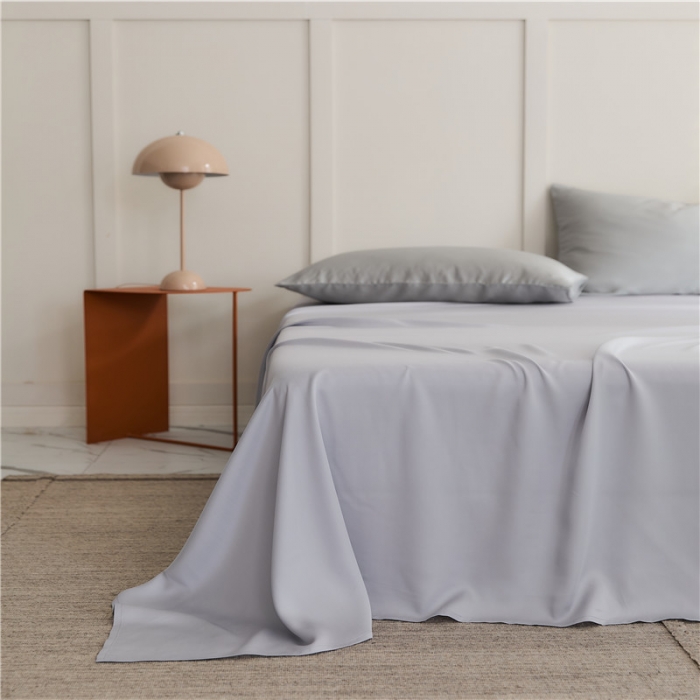 91家纺网 家纺一手货源 找家纺 新款60支天丝单品系列-床单水晶紫