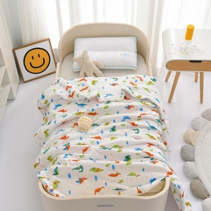 91家纺网 家纺一手货源 找家纺 （总）欣品希 2023新款全棉双层泡泡纱婴幼儿A类儿童夏被