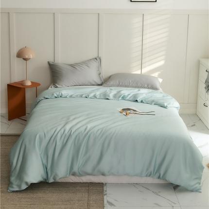 新款60支天丝单品系列-被套三原青