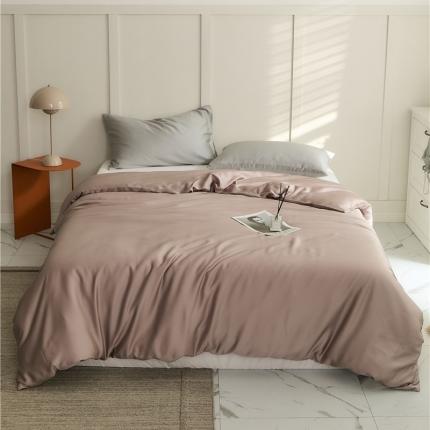 新款60支天丝单品系列-被套深粉色