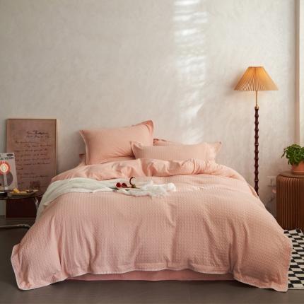 91家纺网 家纺一手货源 找家纺 （总）风向标2022新款40s华夫格水洗棉四件套