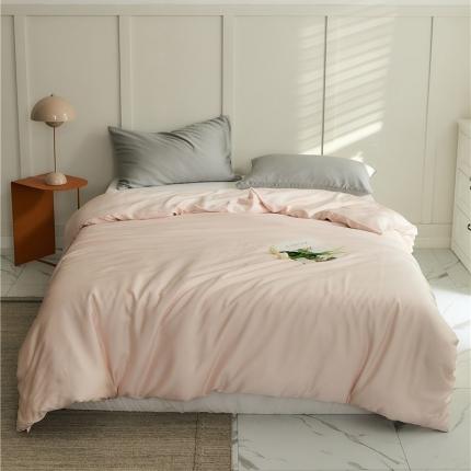 新款60支天丝单品系列-被套桃粉色