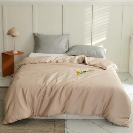 新款60支天丝单品系列-被套杏粉色