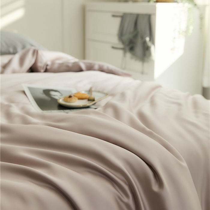 91家纺网 家纺一手货源 找家纺 新款60支天丝单品系列-被套洋气粉