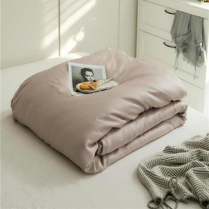 91家纺网 家纺一手货源 找家纺 新款60支天丝单品系列-被套洋气粉