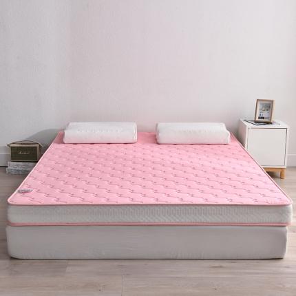 91家纺网 家纺一手货源 找家纺 鑫钰  2023新款A类全棉抗菌记忆高回弹加厚立体床垫 粉色