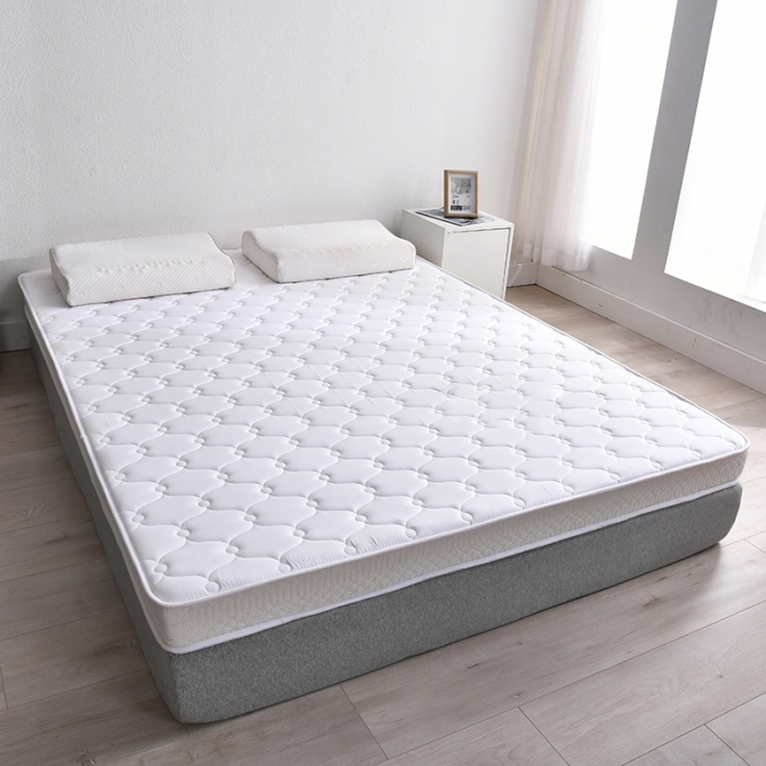 91家纺网 家纺一手货源 找家纺 鑫钰  2023新款A类全棉抗菌记忆高回弹加厚立体床垫 白色