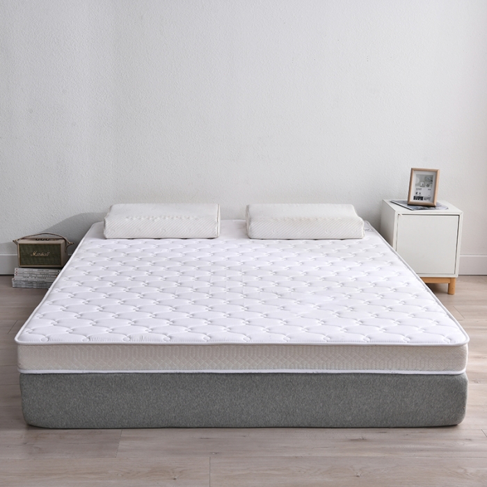 91家纺网 家纺一手货源 找家纺 鑫钰  2023新款A类全棉抗菌记忆高回弹加厚立体床垫 白色