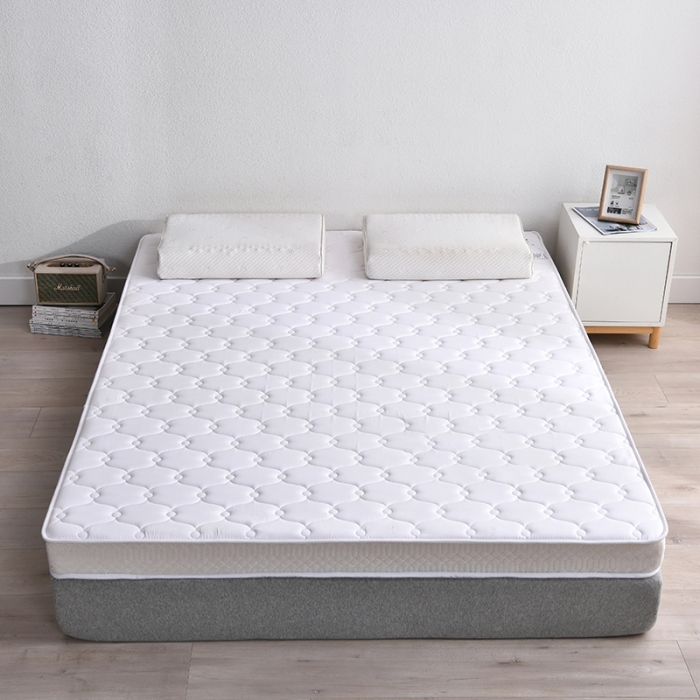 91家纺网 家纺一手货源 找家纺 鑫钰  2023新款A类全棉抗菌记忆高回弹加厚立体床垫 白色