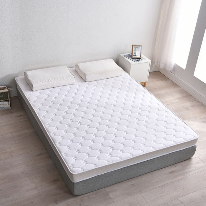 91家纺网 家纺一手货源 找家纺 鑫钰  2023新款A类全棉抗菌记忆高回弹加厚立体床垫 白色