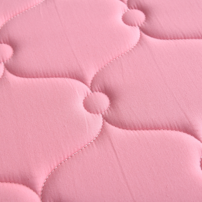 91家纺网 家纺一手货源 找家纺 鑫钰  2023新款A类全棉抗菌记忆高回弹加厚立体床垫 粉色