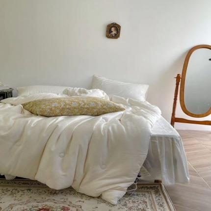 91家纺网 家纺一手货源 找家纺 （总）2022玖玖爱新款80S木本牛奶大豆双蛋白子母被