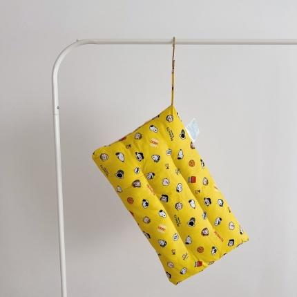 91家纺网 家纺一手货源 找家纺 星期八 2022新款全棉豆豆枕30*50cm 史努比黄