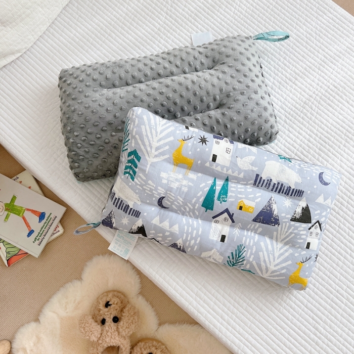 91家纺网 家纺一手货源 找家纺 星期八 2022新款全棉豆豆枕30*50cm 雪屋