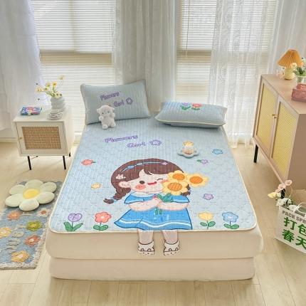 91家纺网 家纺一手货源 找家纺 （总）沐慕 2022新款工艺款大版乳胶凉席