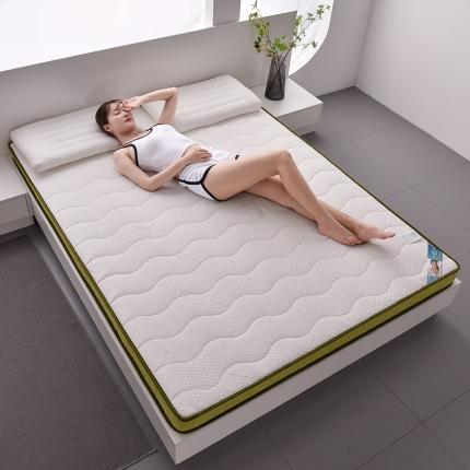 91家纺网 家纺一手货源 找家纺 时奥 2022新款负离子纤维记忆海绵床垫 黄绿色