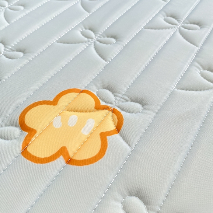 91家纺网 家纺一手货源 找家纺 沐慕 2022新款工艺款大版乳胶凉席 花花女孩-蓝