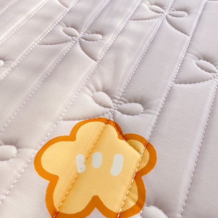 91家纺网 家纺一手货源 找家纺 沐慕 2022新款工艺款大版乳胶凉席 花花女孩-紫