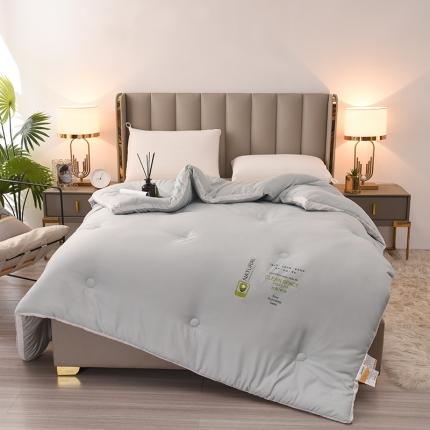 91家纺网 家纺一手货源 找家纺 蓝冰家纺2022年新款大豆立体被 浅青色