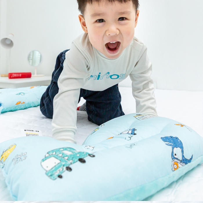 91家纺网 家纺一手货源 找家纺 多点家居 2022新款全棉儿童豆豆枕 恐龙乐园