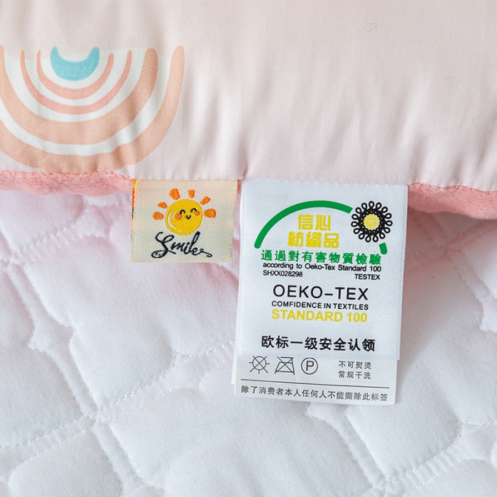 91家纺网 家纺一手货源 找家纺 多点家居 2022新款全棉儿童豆豆枕 甜蜜彩虹