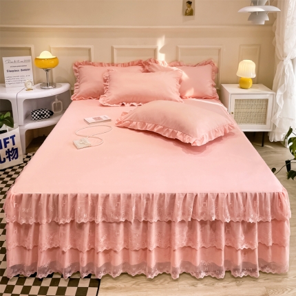 91家纺网 家纺一手货源 找家纺 总-乐朵 2022春夏新品 22-1H世家 蕾丝床裙