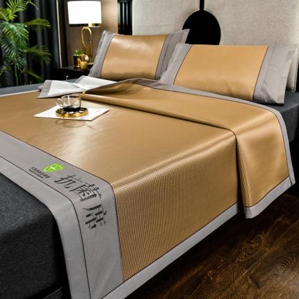 91家纺网 家纺一手货源 找家纺 新款小千鸟格-经典款抗菌席（轻奢风）藤席凉席冰丝席竹席