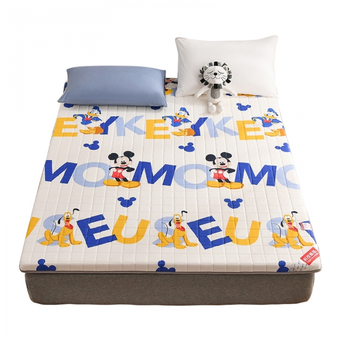 91家纺网 家纺一手货源 找家纺 鑫钰 2023新款迪士尼纯棉抗菌加厚床垫 布鲁托