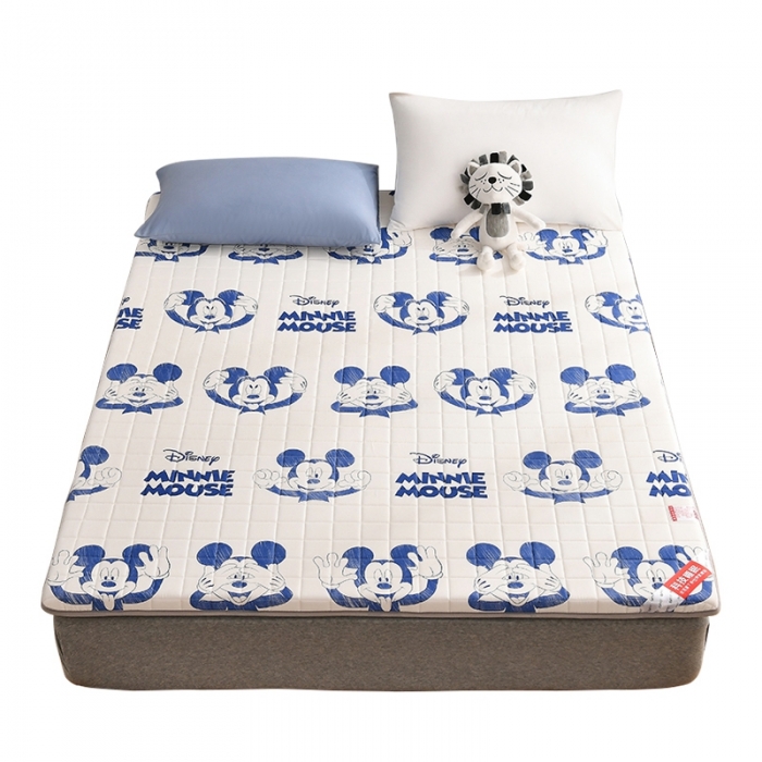 91家纺网 家纺一手货源 找家纺 鑫钰 2023新款迪士尼纯棉抗菌加厚床垫 米奇-兰