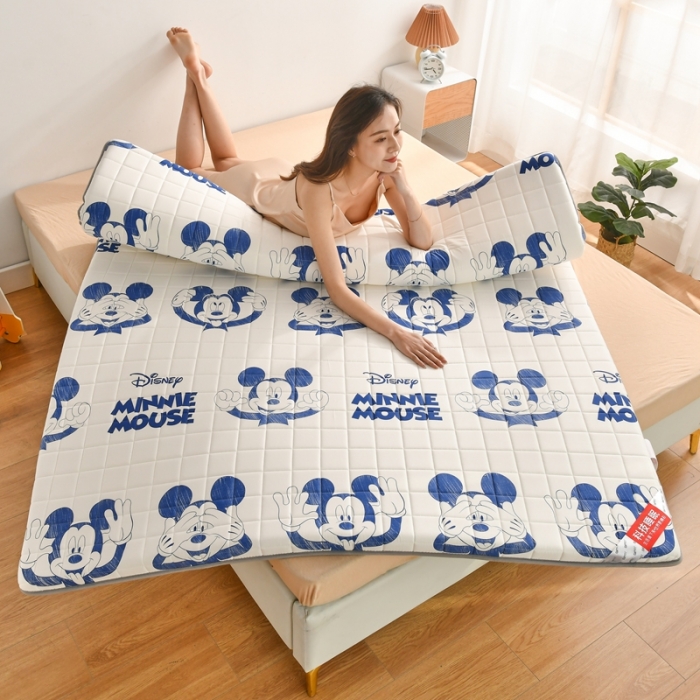 91家纺网 家纺一手货源 找家纺 鑫钰 2023新款迪士尼纯棉抗菌加厚床垫 米奇-兰