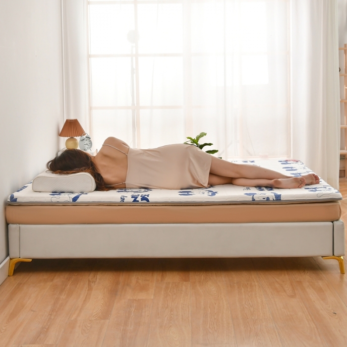 91家纺网 家纺一手货源 找家纺 鑫钰 2023新款迪士尼纯棉抗菌加厚床垫 米奇-黑