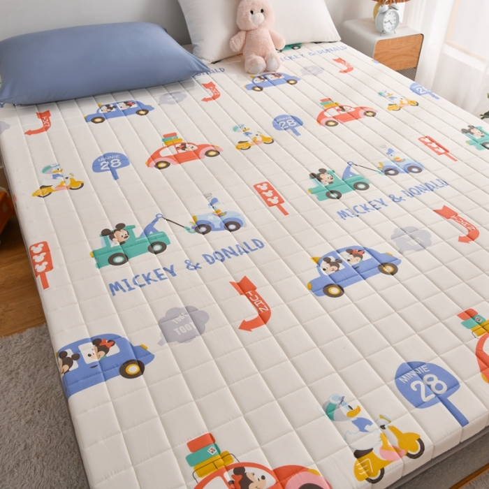 91家纺网 家纺一手货源 找家纺 鑫钰 2023新款迪士尼纯棉抗菌加厚床垫 纳德宝宝