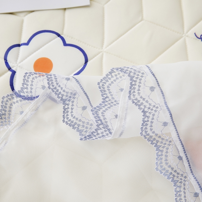 91家纺网 家纺一手货源 找家纺 纽缦家纺 2022新款卡通菱形格床单床裙系列 大西瓜