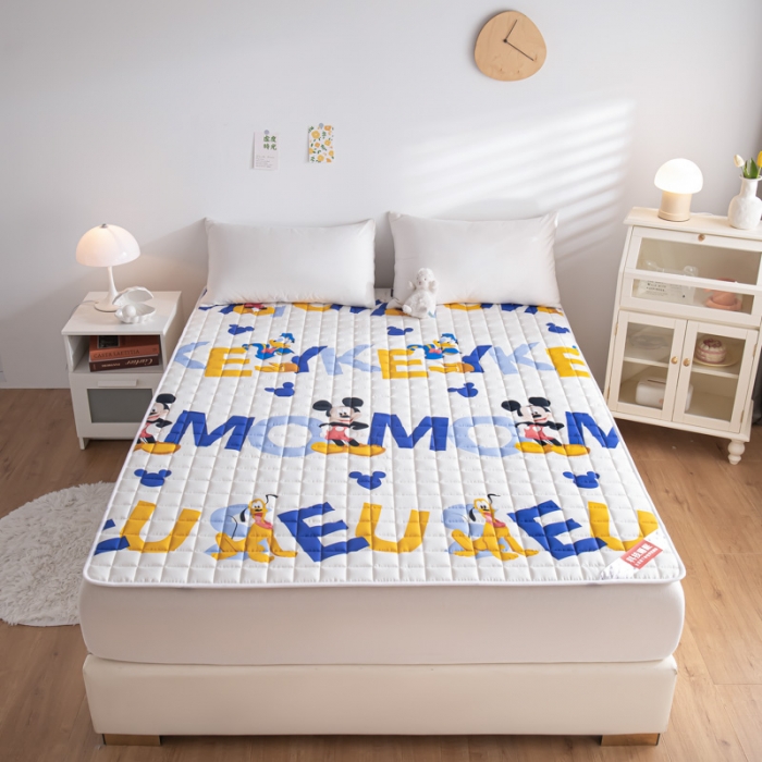 91家纺网 家纺一手货源 找家纺 （总）鑫钰 2023新款迪士尼全棉床护垫榻榻米软垫
