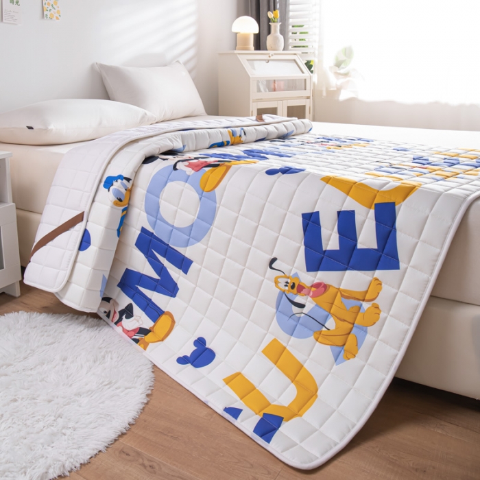 91家纺网 家纺一手货源 找家纺 鑫钰 2023新款迪士尼全棉床护垫榻榻米软垫 布鲁托