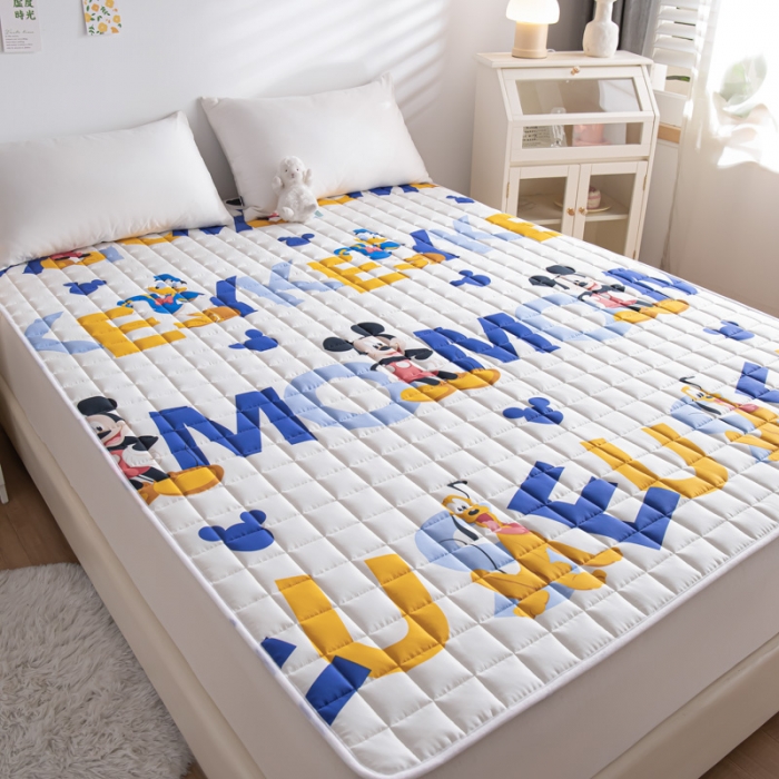 91家纺网 家纺一手货源 找家纺 鑫钰 2023新款迪士尼全棉床护垫榻榻米软垫 布鲁托