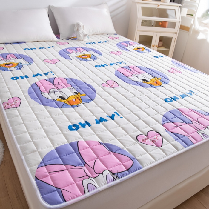 91家纺网 家纺一手货源 找家纺 鑫钰 2023新款迪士尼全棉床护垫榻榻米软垫 黛西