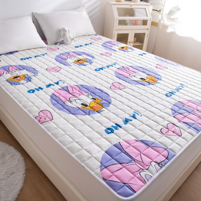 91家纺网 家纺一手货源 找家纺 鑫钰 2023新款迪士尼全棉床护垫榻榻米软垫 黛西