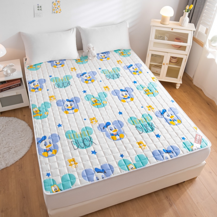 91家纺网 家纺一手货源 找家纺 鑫钰 2023新款迪士尼全棉床护垫榻榻米软垫 纳德宝宝